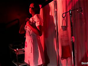 super scorching nurse skin Diamond gives a gorgeous taunt